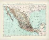 1922 Map of Mexico