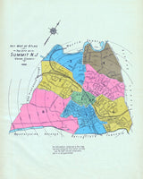 1922 Map of Summit New Jersey