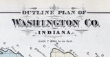 1878 Map of Washington County Indiana