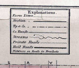 1879 Map of Greene County Indiana