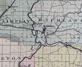 1879 Map of Greene County Indiana