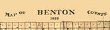 1888 Map of Benton County Indiana