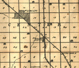 1888 Map of Benton County Indiana