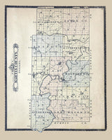 1892 Map of Martin County Indiana