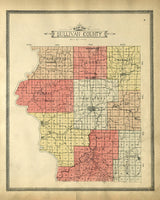 1899 Map of Sullivan County Indiana
