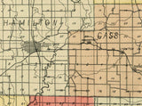 1899 Map of Sullivan County Indiana