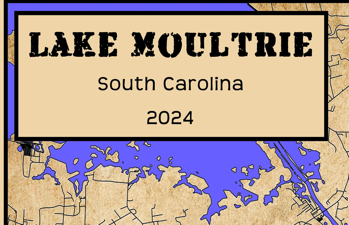 2024 Map of Lake Moultrie South Carolina