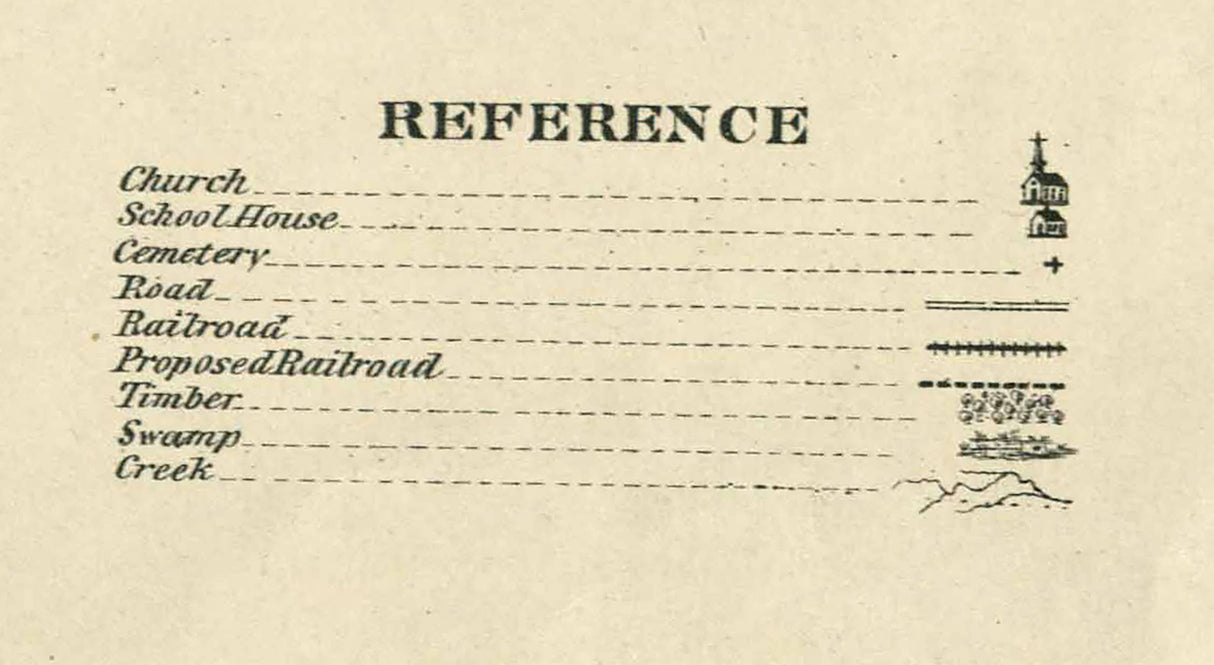 1877 Map of Warren County Indiana