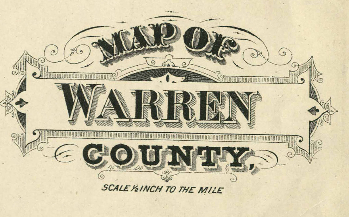 1877 Map of Warren County Indiana