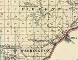 1877 Map of Warren County Indiana