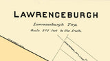 1899 Map of Lawrenceburgh Dearborn County Indiana