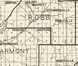 1926 Map of Posey County Indiana