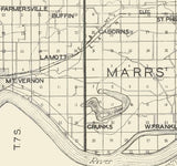 1926 Map of Posey County Indiana