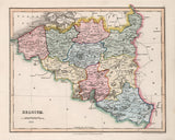 1832 Map of Belgium