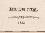 1832 Map of Belgium