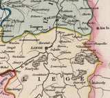 1832 Map of Belgium