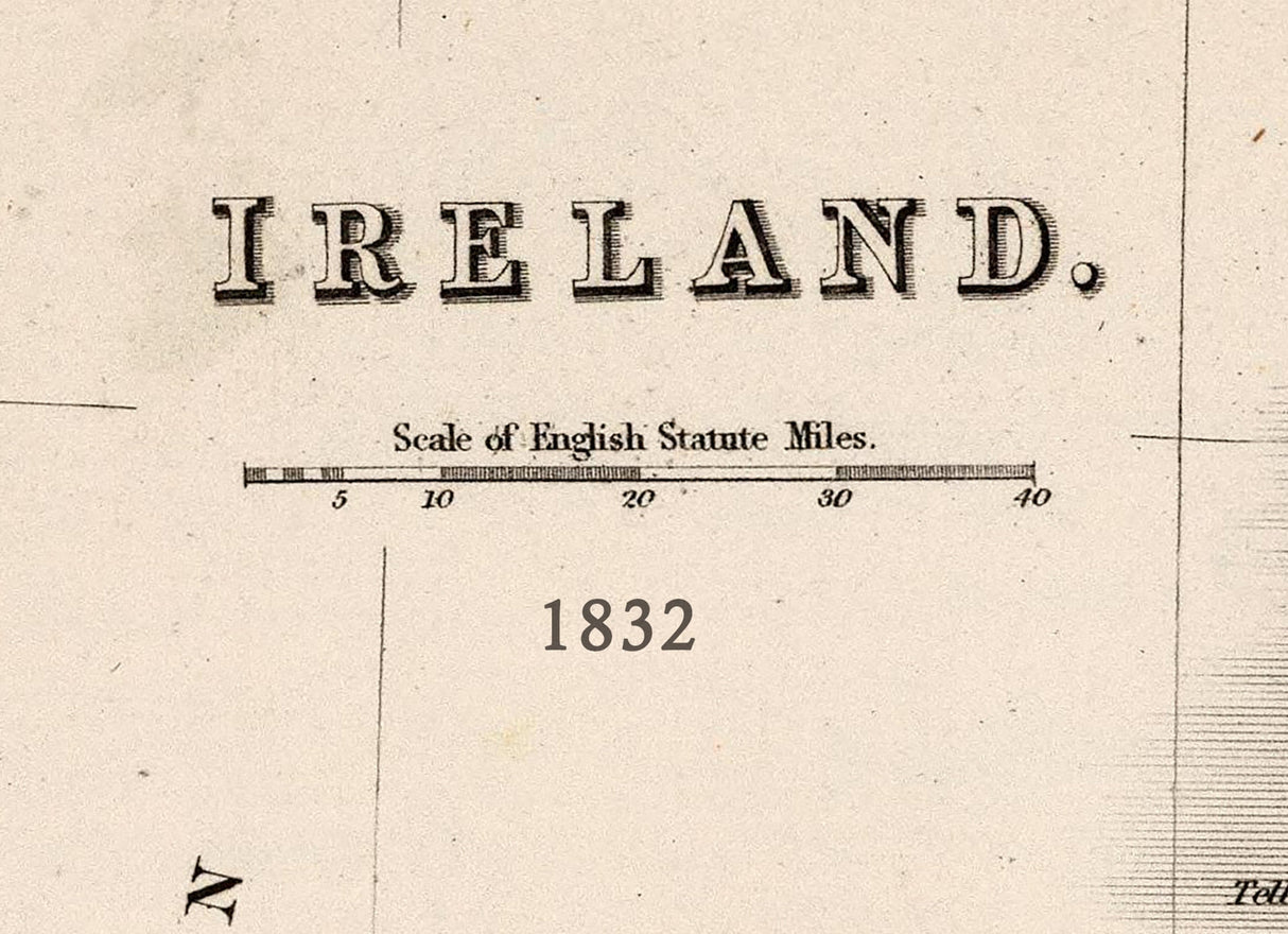 1832 Map of Ireland