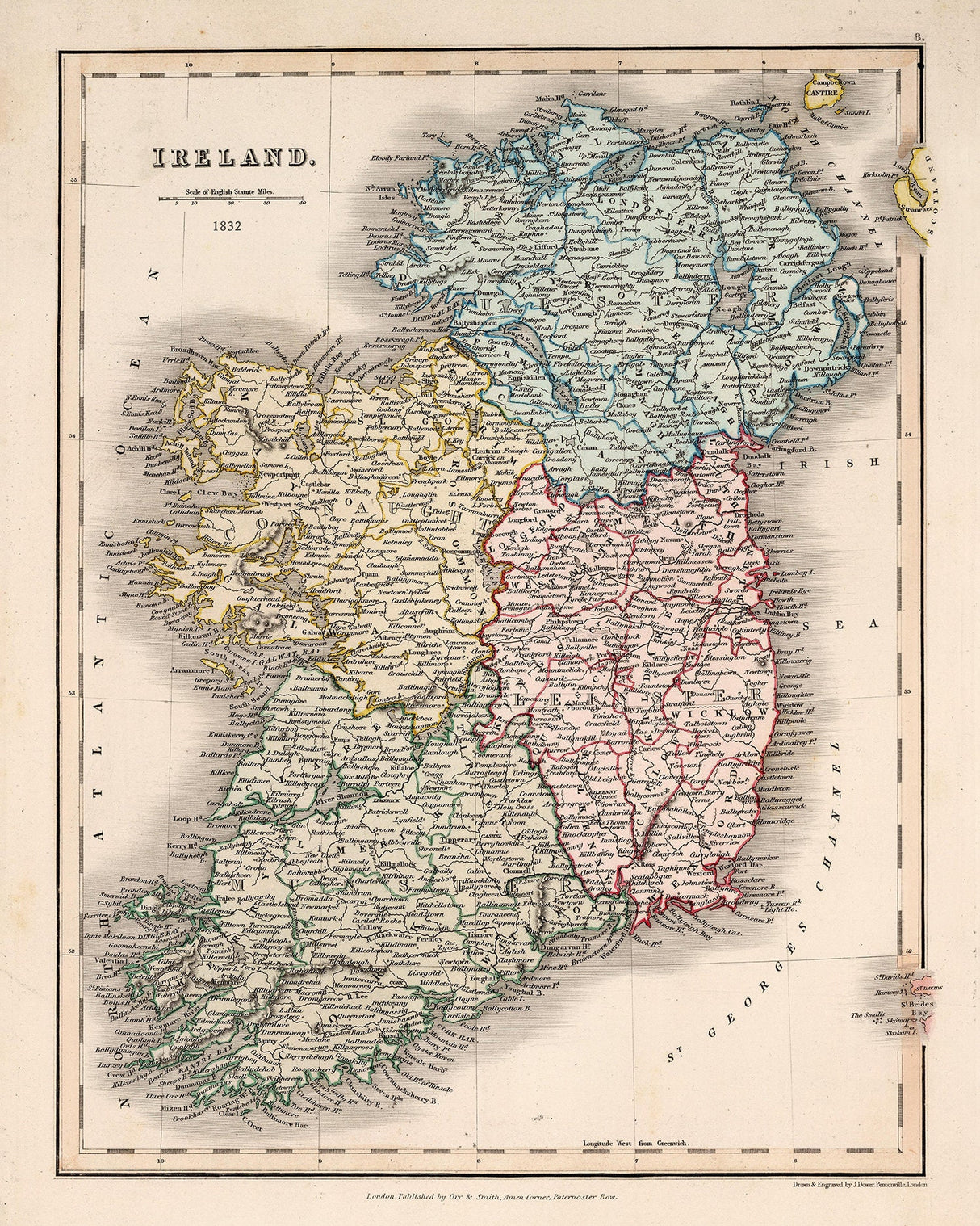 1832 Map of Ireland