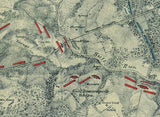 1861 Map of Bull Run Virginia Battlefield