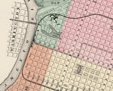 1873 Map of Sacramento California