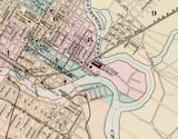 1884 Map of Wilmington Delaware