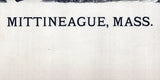 1889 Panoramic Map of Mittineague Massachusetts