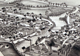 1890 Panoramic Map of Hagamans Mills New York