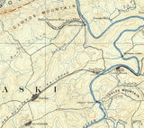 1890 Topo Map of Dublin Virginia Quadrangle