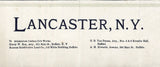 1892 Panoramic Map of Lancaster New York