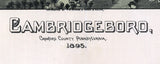 1895 Panoramic Map of Cambridgeboro Crawford County Pennsylvania