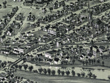 1895 Panoramic Map of Cambridgeboro Crawford County Pennsylvania