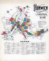 1903 Map of Norwich New London County Connecticut