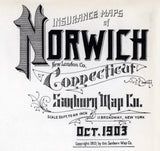 1903 Map of Norwich New London County Connecticut