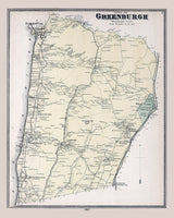 1867 Map of Greenburgh Westchester County New York