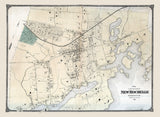 1867 Map of New Rochelle Westchester County New York