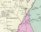 1867 Map of Poundridge Westchester County New York