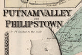 1867 Map of Putnam Valley and Philipstown New York