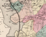 1867 Map of Putnam Valley and Philipstown New York