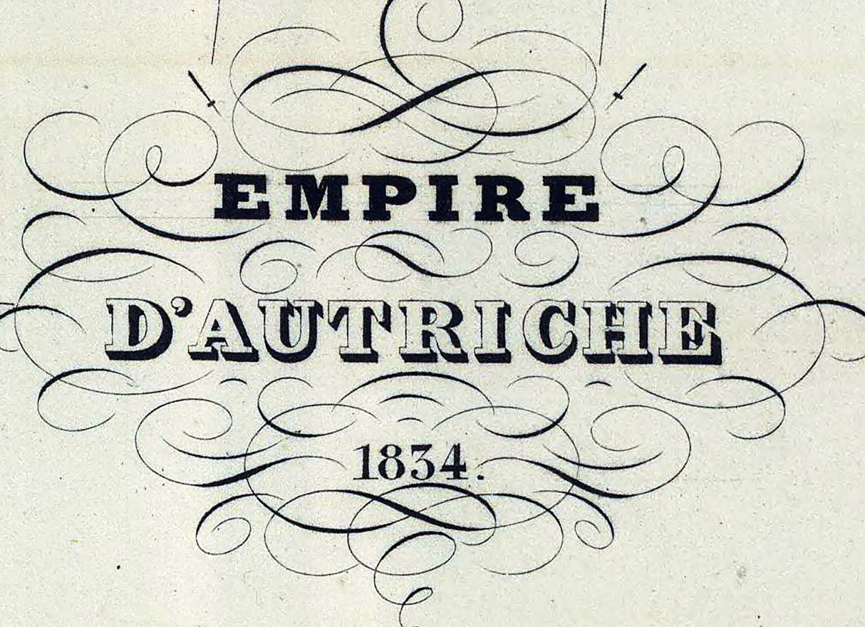 1834 Map of the Austrian Empire