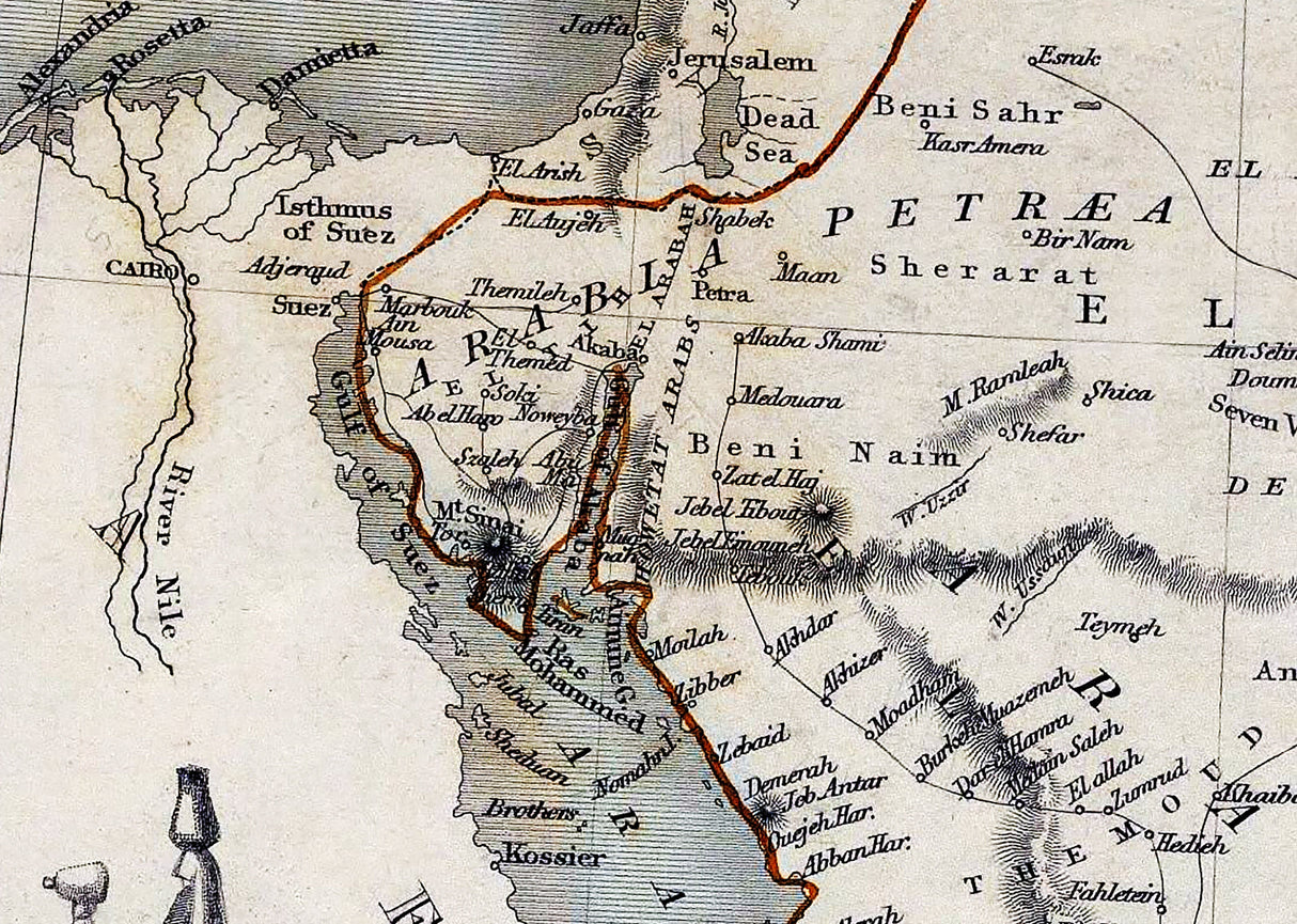 1851 Map of Arabia