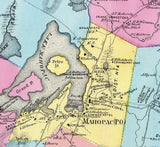 1868 Map of Carmel Putnam County New York