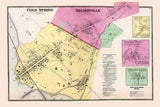 1868 Map of Cold Spring Nelsonville Putnam County New York