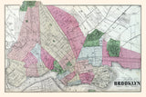 1873 Map of Brooklyn New York