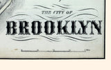 1873 Map of Brooklyn New York