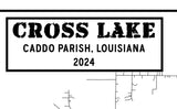 2024 Map of Cross Lake Caddo Parish Louisiana Shreveport