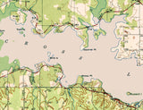 1945 Map of Cross Lake Caddo Parish Louisiana