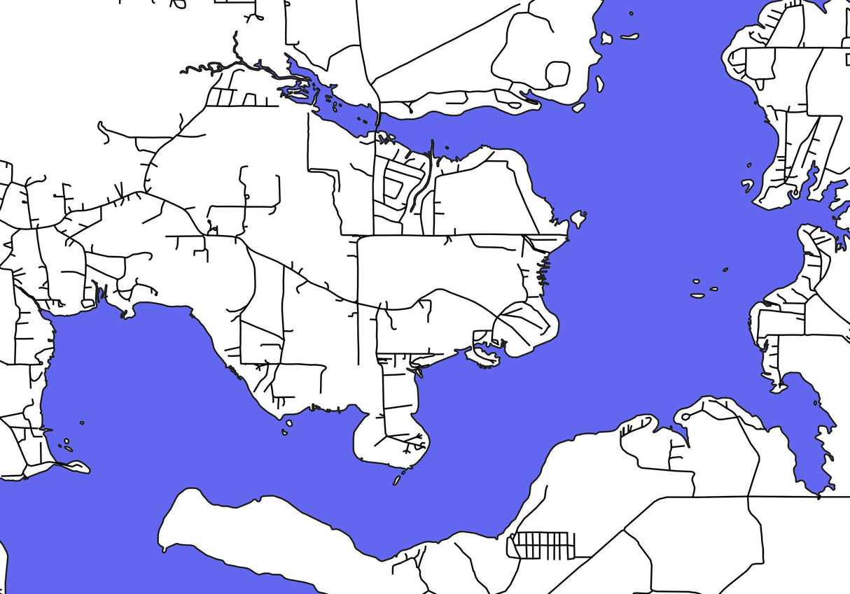2024 Map of Lake Bistineau Louisiana Bienville Bossier and Webster Parish