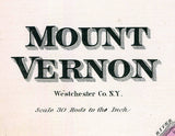 1868 Map of Mount Vernon Westchester County New York