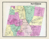 1868 Map of Patterson Putnam County New York