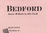 1873 Map of Bedford Westchester County New York